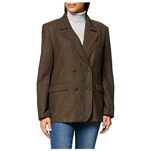 NA-KD oversized blazer, marrone scuro, 48 donna