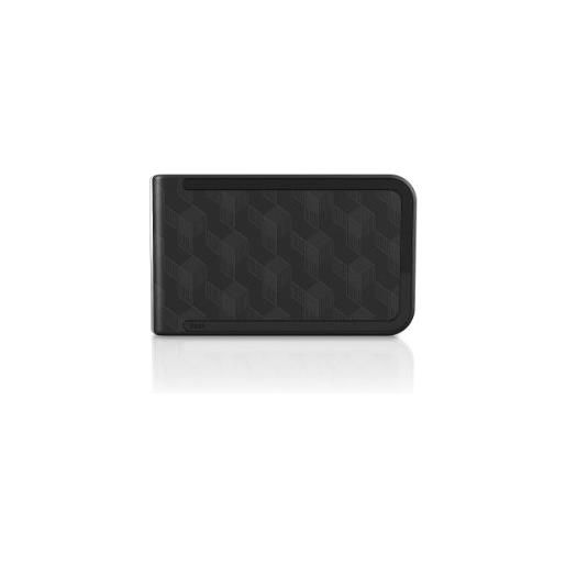 Dosh embossed luxe6 wallet - cubic black
