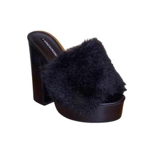 Windsor Smith, rue, scarpe moda fashion (tacco 12 cm) (black, numeric_38)