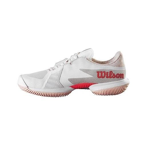 Wilson kaos swift 1.5, sneaker donna, white/white/tropical peach, 34 1/3 eu