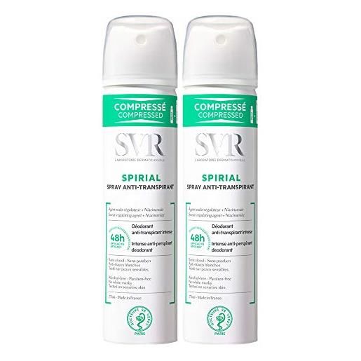 SVR deodorante antitraspirante intenso 48h spray 2x100ml svr