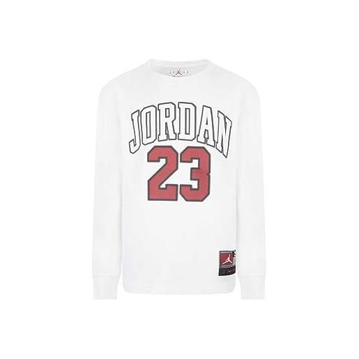 Jordan t-shirt bambino manica lunga 23 bambino white 95c591 8-10y