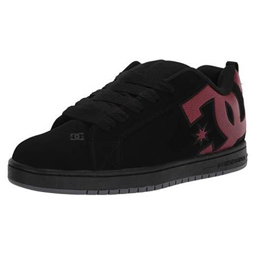 DC shoes corte graffik, scarpe da skateboard, uomo, nero nero bianco, 44.5 eu