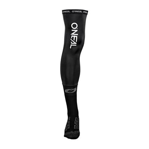 O'NEAL | calzini motocross | mx | tessuto a maglia per il comfort, mesh posteriore per una maggiore ventilazione | pro xl knee brace sock | adulto | nero | taglia unica