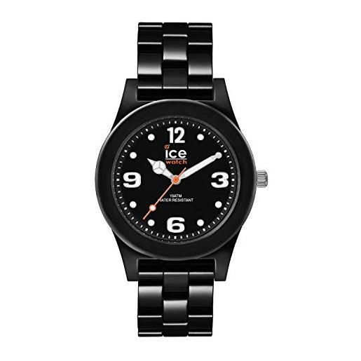 Ice-watch ice slim black orologio nero unisex con cinturino in plastica, 015777 (medium)