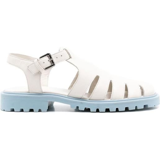 Sarah Chofakian sandali con cut-out - bianco