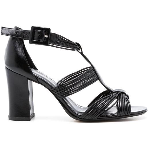 Sarah Chofakian sandali isabella con cinturino alla caviglia 85mm - nero