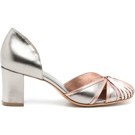 Sarah Chofakian pumps scarpin metallizzate - effetto metallizzato