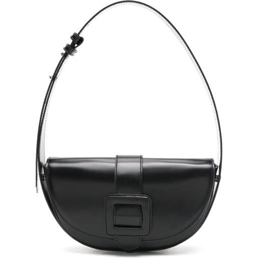 Sarah Chofakian borsa tote con effetto lucido - nero