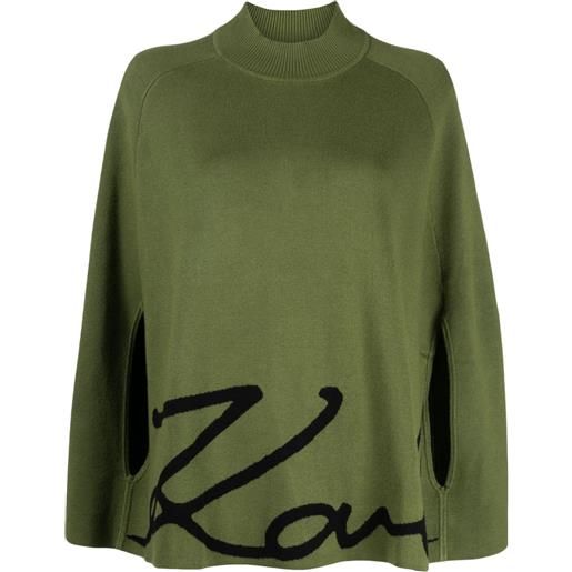 Karl Lagerfeld mantella karl signature - verde