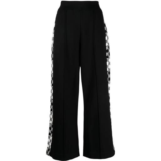 Karl Lagerfeld pantaloni sportivi con monogramma - nero