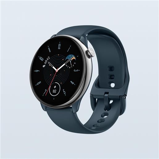 Amazfit smartwatch orologio fitness display amoled 1.28 cassa 42 mm gps satellitare colore blu e grigio - w2174eu3n