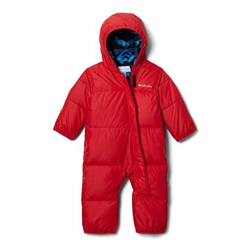 Columbia unisex - bambini e ragazzi tuta de sci, nylon, mountain red (new collection), 12-18 mesi
