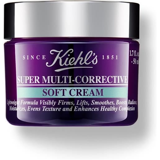 KIEHL'S super multi-corrective soft cream 50ml tratt. Viso 24 ore effetto globale, tratt. Viso 24 ore antirughe, tratt. Viso 24 ore idratante