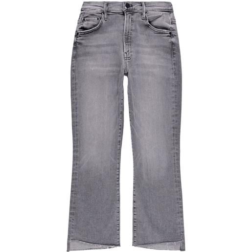 MOTHER jeans the insider crop step fray - grigio