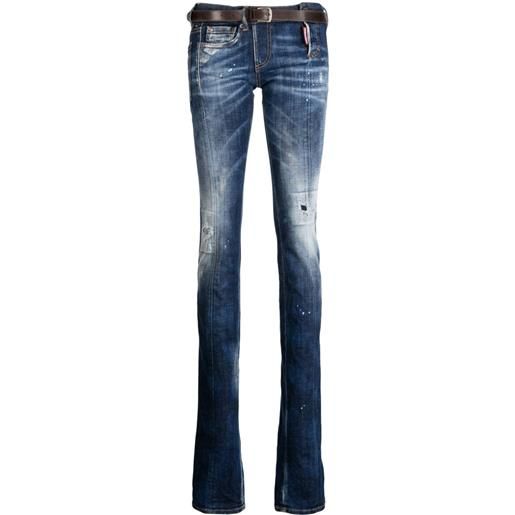 Dsquared2 jeans a vita bassa skinny sharpey - blu