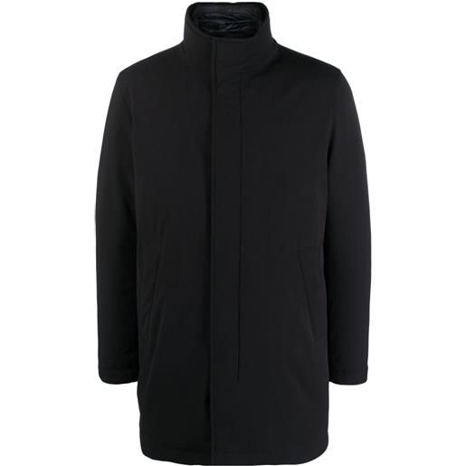 Herno cappotto imbottito con scollo a imbuto - nero