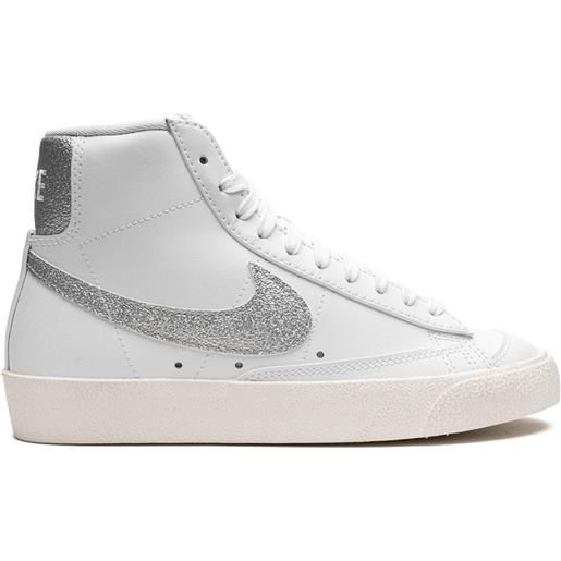 Nike sneakers blazer mid '77 ess white metallic silver - bianco