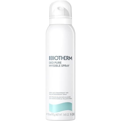 Biotherm deo pure invisible spray 150ml deodorante spray