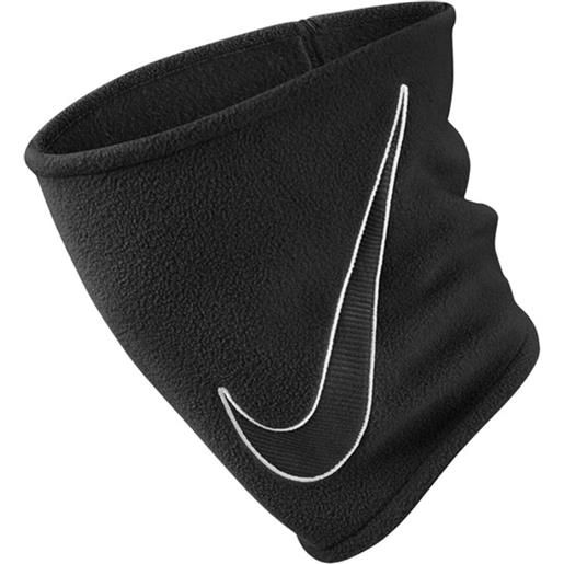 Nike fleece neck warmer 2.0 black/white scaldacollo pile nero