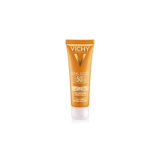 Vichy idéal soleil trattamento antimacchie colorato 3in1 spf 50+ protezione viso 50 ml