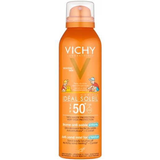 Vichy idéal soleil spray anti-sabbia bambini spf 50+ protezione corpo 200 ml