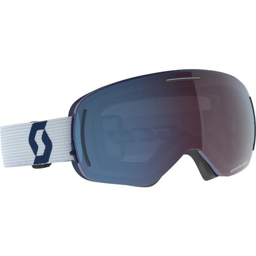 Scott lcg evo ski goggles trasparente enhancer blue chrome/cat 2