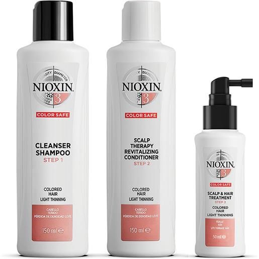 NIOXIN kit trifasico sistema 3 per capelli colorati assottigliati