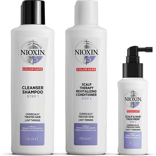 NIOXIN kit trifasico sistema 5 capelli trattati chimicamente e assottigliati