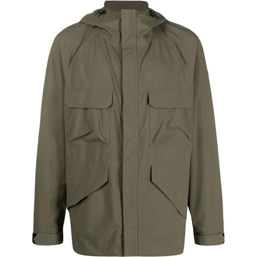 Woolrich giacca mountain two-layers con cappuccio - verde