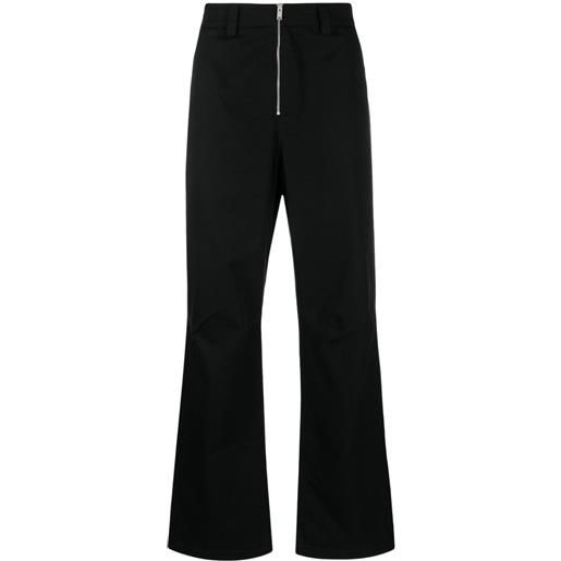 AMBUSH pantaloni ampi con zip - nero