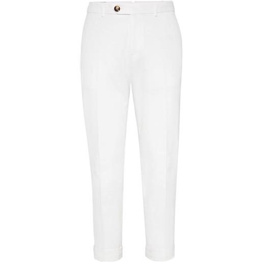 Brunello Cucinelli pantaloni dritti - bianco