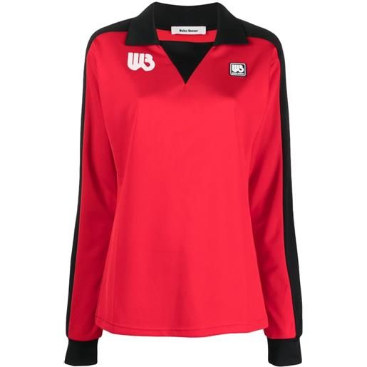 Wales Bonner t-shirt home con applicazione - rosso