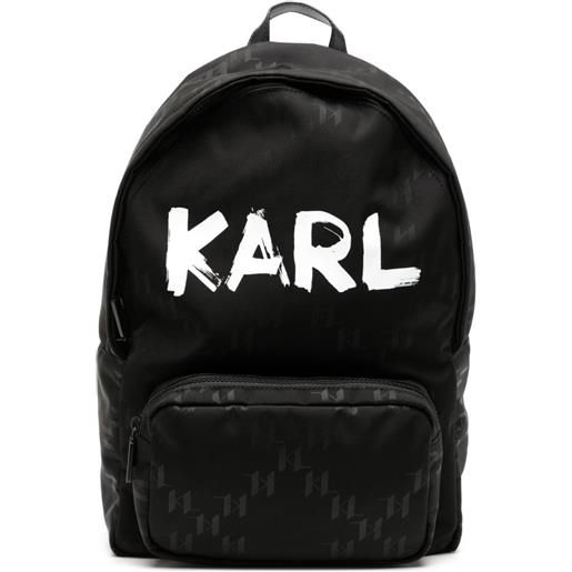 Karl Lagerfeld zaino a quadri ketch - nero