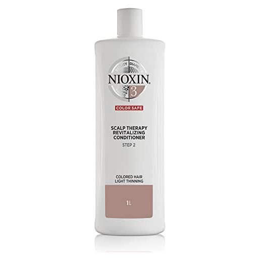 Nioxin Professional nioxin scalp theapy revitalising conditioner sistema 3 | conditioner anticaduta, riduce la caduta dei capelli | per capelli colorati leggermente assottigliati, 1000ml