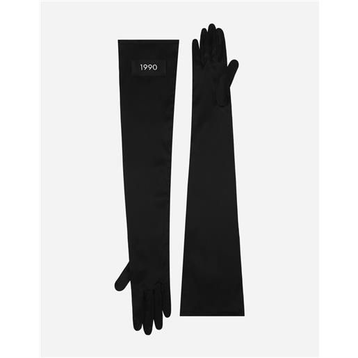 Dolce & Gabbana guanti lunghi in raso di seta