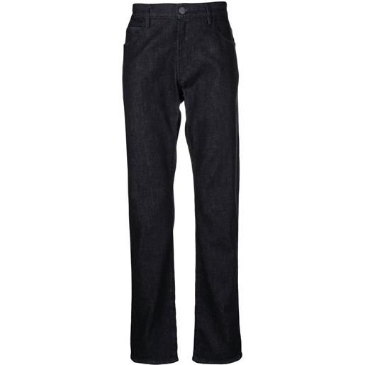 Giorgio Armani five-pocket slim-fit jeans - blu