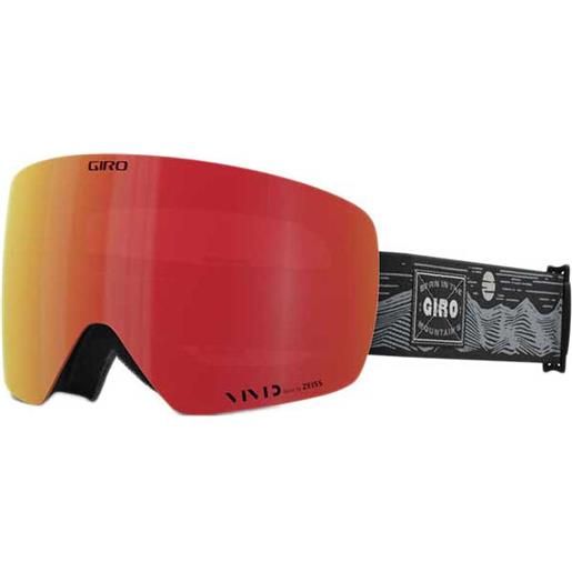 Giro contour ski goggles nero vivid ember/cat2
