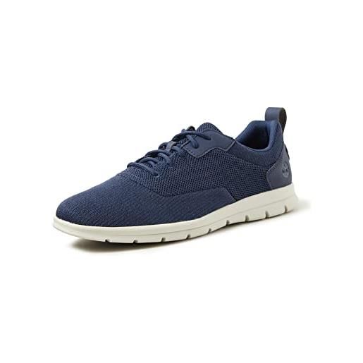 Timberland graydon knit ox basic, scarpe stile oxford uomo, blu (navy knit), 41.5 eu