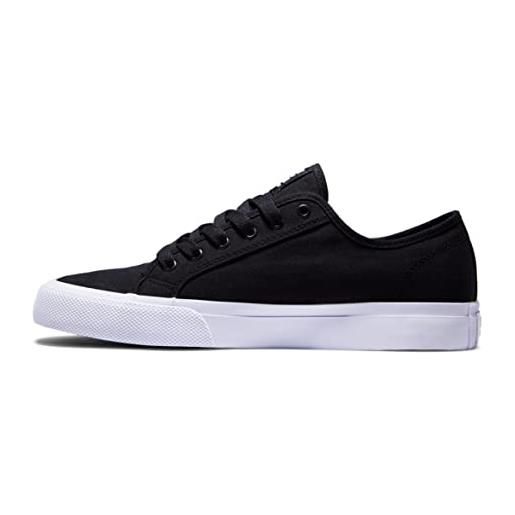 DC Shoes manual adys300591-bkw, scarpe da ginnastica uomo, nero bianco, 38 eu