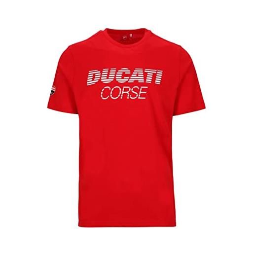 Ducati corse maglietta con logo a righe ufficiale motogp, rosso, 3xl