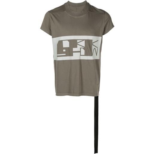 Rick Owens DRKSHDW t-shirt con stampa grafica - grigio