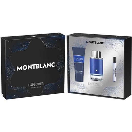 Montblanc explorer ultra blue cofanetto eau de parfum 100 ml
