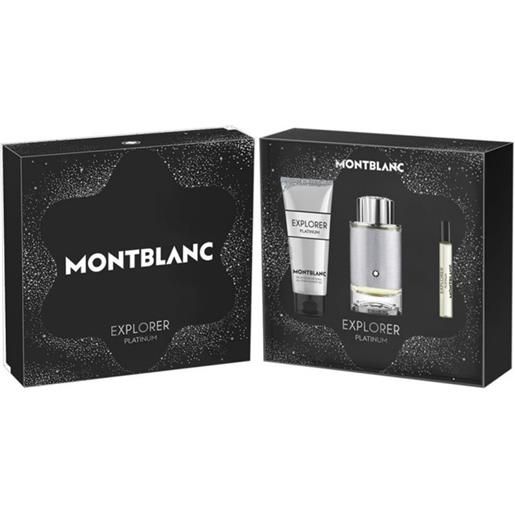 Montblanc explorer platinum cofanetto eau de parfum 100 ml