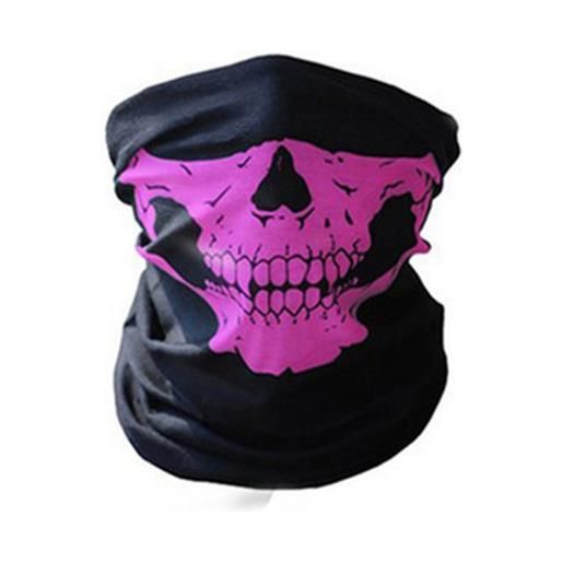 Snowboardmania scaldacollo skull nero-rosa