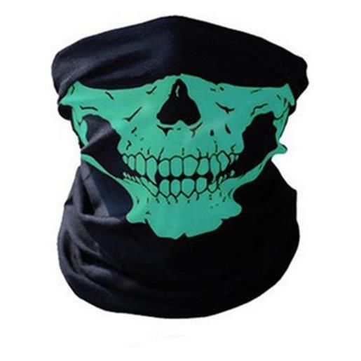 Snowboardmania scaldacollo skull nero-verde