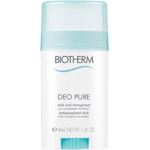 Biotherm deo pure antiperspirant deodorante stick do donna 40 ml