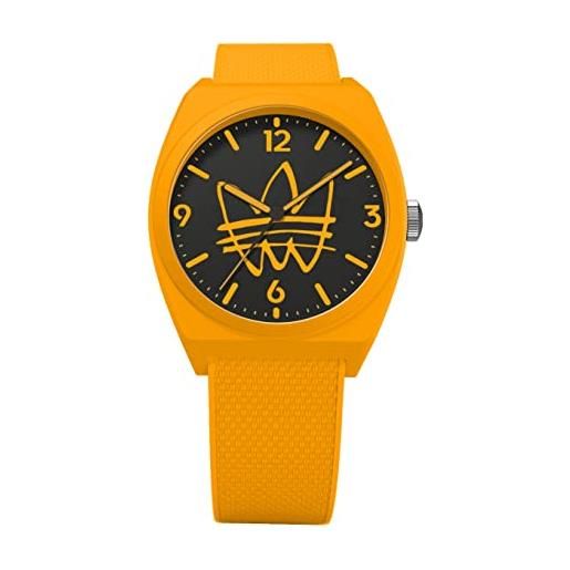adidas yellow resin strap watch (model: aost225642i)