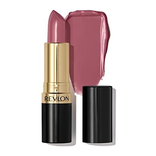 Revlon super lustrous lipstick, rossetto con formula cremosa, infuso con vitamina e e olio di avocado, 764 on the mauve - 4,2g