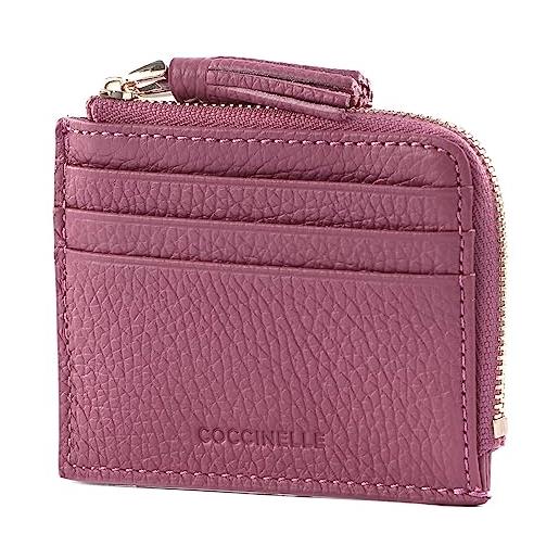 Coccinelle tassel credit card holder pulp pink